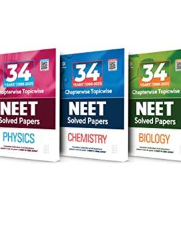 Combo for 34 Years Chapterwise Topicwise Solved Papers NEET Physics , Chemistry and Biology 2022 (Set of 3 Books)