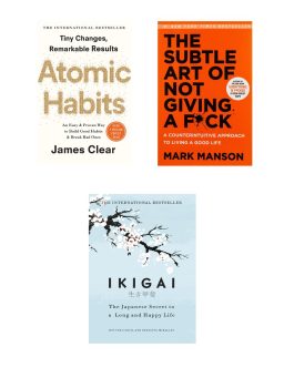 Atomic Habits, The Subtle art of not giving a fu*k & Ikigai : Combo of 3 Books