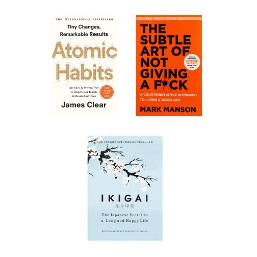 Atomic Habits, The Subtle art of not giving a fuk & Ikigai
